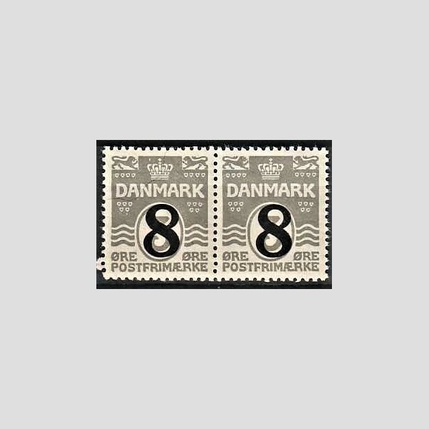 FRIMRKER DANMARK | 1921-22 - AFA 117 - 8/3 re gr provisorier i par - Postfrisk