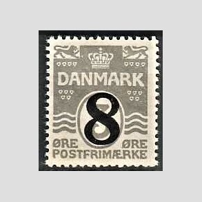 FRIMRKER DANMARK | 1921-22 - AFA 117 - 8/3 re gr provisorier - Postfrisk