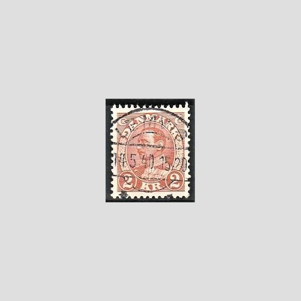 FRIMRKER DANMARK | 1934 - AFA 212 - Chr. X 2 Kr. brunrd - Lux Stemplet Lemvig