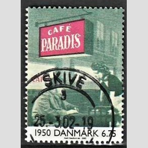 FRIMRKER DANMARK | 2000 - AFA 1259 - 1900 tallet serie 3 - 6,75 Kr. Dansk film - Pragt Stemplet Skive
