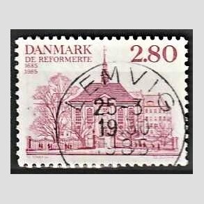FRIM�RKER DANMARK | 1985 - AFA 825 - Reformerte meninghed 300 �r - 2,80 Kr. rosa - Pragt Stemplet Lemvig