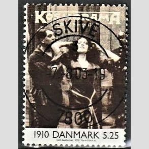FRIMRKER DANMARK | 2000 - AFA 1237 - 1900-tallet serie 1 - 5,25 Kr. flerfarvet - Pragt Stemplet Skive