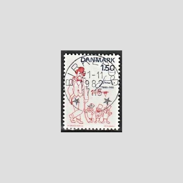 FRIMRKER DANMARK | 1982 - AFA 761 - Storm P. - 1,50 Kr. rd/bl - Pragt Stemplet Birkerd