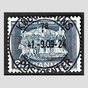 FRIM�RKER DANMARK | 1963 - AFA 417 - Postkonference - 60 �re bl� - Pragt Stemplet K�benhavn