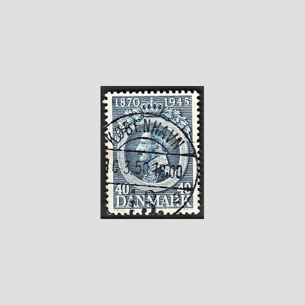 FRIMRKER DANMARK | 1945 - AFA 292 - Chr. X 75 r 40 re bl - Pragt Stemplet Kbenhavn