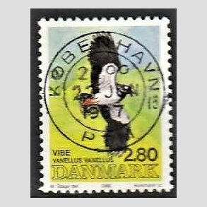 FRIM�RKER DANMARK | 1986 - AFA 867 - Danske fugle - 2,80 Kr. flerfarvet - Pragt Stemplet K�benhavn