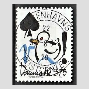 FRIM�RKER DANMARK | 1994 - AFA 1060 - Aktuelle emner - 3,75 Kr. flerfarvet - Pragt Stemplet