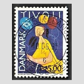 FRIM�RKER DANMARK | 1993 - AFA 1044 - Turisme - 5,00 Kr. flerfarvet - Pragt Stemplet