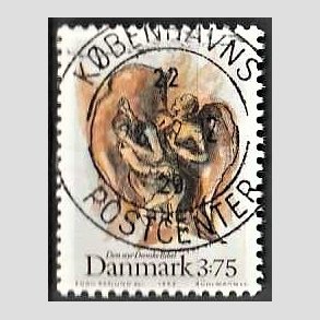 FRIM�RKER DANMARK | 1992 - AFA 1034 - Biblen - 3,75 Kr. flerfarvet - Pragt Stemplet