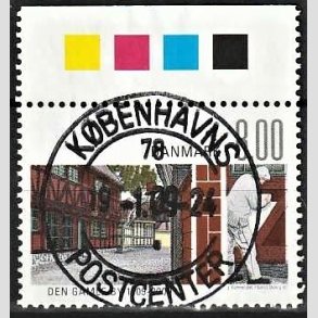 FRIM�RKER DANMARK | 2009 - AFA 1565 - Den gamle by - 8,00 Kr. flerfarvet - Pragt Stemplet