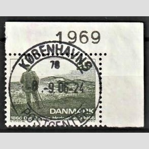 FRIM�RKER DANMARK | 1966 - AFA 443 - Det Danske Hedeselskab - 25 �re m�rkgr�n - Pragt Stemplet