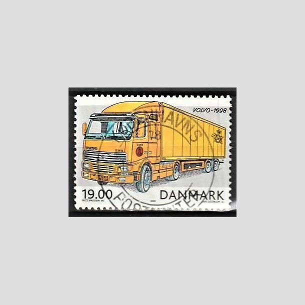 FRIMRKER DANMARK | 2002 - AFA 1324 - Postkretjer - 19,00 Kr. flerfarvet - Pragt Stemplet