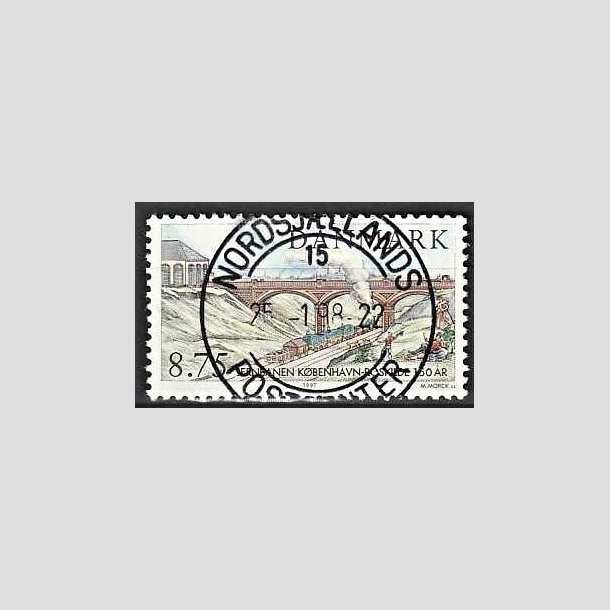 FRIMRKER DANMARK | 1997 - AFA 1149 - Kbenhavn-Roskilde - 8,75 Kr. flerfarvet - Lux Stemplet