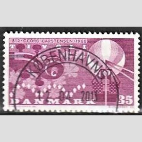 FRIM�RKER DANMARK | 1962 - AFA 410 - Georg Carstensen Tivoli - 35 �re r�dviolet - Pragt Stemplet