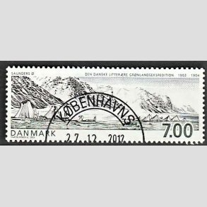 FRIM�RKER DANMARK | 2003 - AFA 1347 - Gr�nlandsekspedition - 7,00 Kr. flerfarvet - Pragt Stemplet