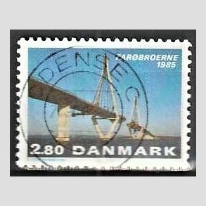 FRIM�RKER DANMARK | 1985 - AFA 833 - Far�broerne - 2,80 Kr. flerfarvet - Pragt Stemplet Odense C