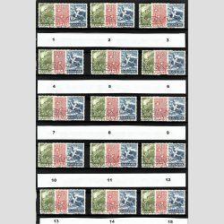 FRIMRKER DANMARK | 1947 - AFA 299-301 - Modstandsbevgelsen - 15-40 re + 5 re i st - Flot Stemplet (Klik for at se udvalget af pne mrker)