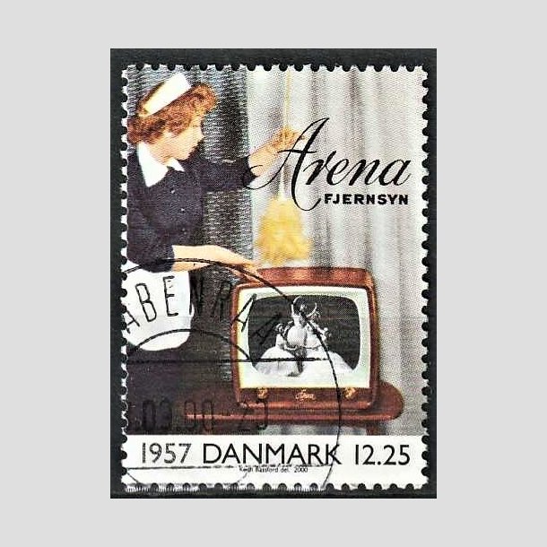 FRIMRKER DANMARK | 2000 - AFA 1260 - 1900-tallet. Serie 3. - 12,25 Kr. Kommunikation 1957 - Pnt Stemplet