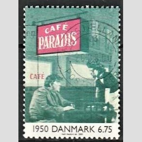 FRIMRKER DANMARK | 2000 - AFA 1259 - 1900-tallet. Serie 3. - 6,75 Kr. Dansk film 1950. - Stemplet