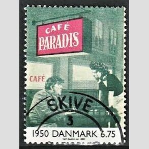 FRIMRKER DANMARK | 2000 - AFA 1259 - 1900-tallet. Serie 3. - 6,75 Kr. Dansk film 1950. - Pnt Stemplet