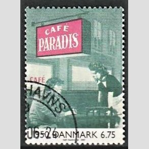 FRIMRKER DANMARK | 2000 - AFA 1259 - 1900-tallet. Serie 3. - 6,75 Kr. Dansk film 1950. - Pnt Stemplet