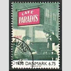 FRIMRKER DANMARK | 2000 - AFA 1259 - 1900-tallet. Serie 3. - 6,75 Kr. Dansk film 1950. - Pnt Stemplet
