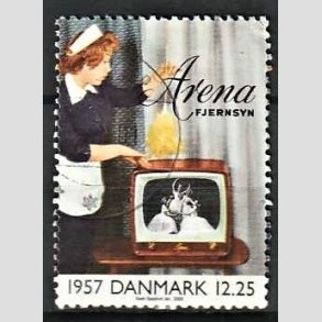 FRIMRKER DANMARK | 2000 - AFA 1260 - 1900-tallet. Serie 3. - 12,25 Kr. Kommunikation 1957 - Pnt Stemplet