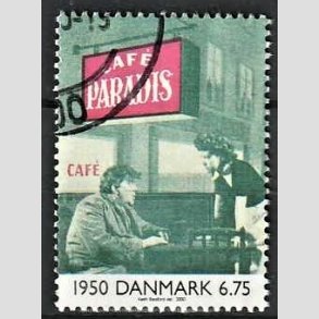FRIMRKER DANMARK | 2000 - AFA 1259 - 1900-tallet. Serie 3. - 6,75 Kr. Dansk film 1950. - Pnt Stemplet