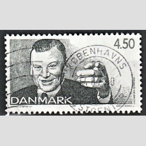 FRIMRKER DANMARK | 1999 - AFA 1213 - Dansk Revy - 4,50 Kr. grn Osvald Helmut - Stemplet
