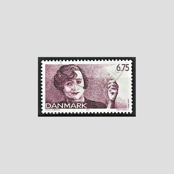 FRIMRKER DANMARK | 1999 - AFA 1215 - Dansk Revy - 6,75 Kr. lilla Liva Weel - Pnt Stemplet