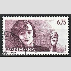 FRIMRKER DANMARK | 1999 - AFA 1215 - Dansk Revy - 6,75 Kr. lilla Liva Weel - Pnt Stemplet