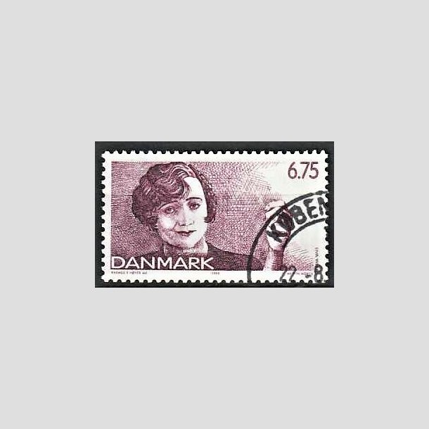 FRIMRKER DANMARK | 1999 - AFA 1215 - Dansk Revy - 6,75 Kr. lilla Liva Weel - Pnt Stemplet