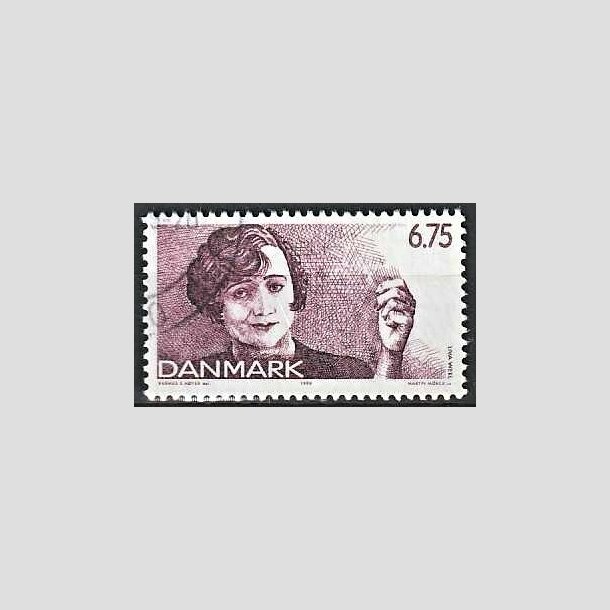 FRIMRKER DANMARK | 1999 - AFA 1215 - Dansk Revy - 6,75 Kr. lilla Liva Weel - Pnt Stemplet