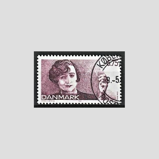 FRIMRKER DANMARK | 1999 - AFA 1215 - Dansk Revy - 6,75 Kr. lilla Liva Weel - Pnt Stemplet