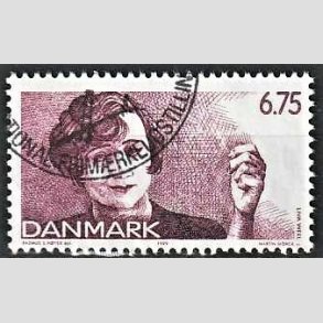 FRIMRKER DANMARK | 1999 - AFA 1215 - Dansk Revy - 6,75 Kr. lilla Liva Weel - Pnt Stemplet