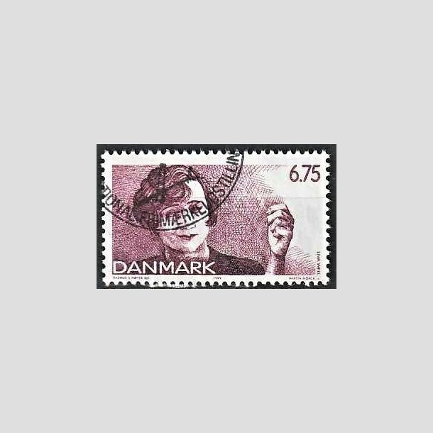 FRIMRKER DANMARK | 1999 - AFA 1215 - Dansk Revy - 6,75 Kr. lilla Liva Weel - Pnt Stemplet