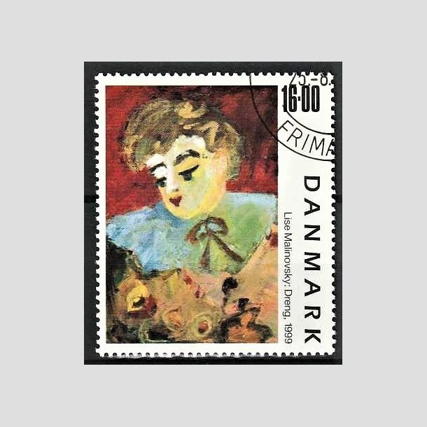 FRIMRKER DANMARK | 1999 - AFA 1219 - Frimrkekunst 2. - 16,00 Kr. "Dreng" - Pnt Stemplet