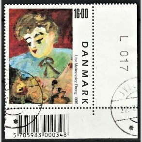 FRIMRKER DANMARK | 1999 - AFA 1219 - Frimrkekunst 2. - 16,00 Kr. 