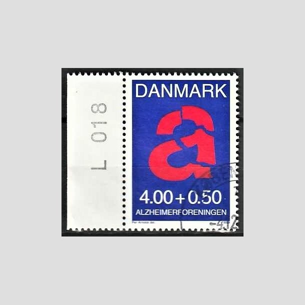 FRIMRKER DANMARK | 1999 - AFA 1220 - Alzheimerforeningen - 4,00 + 0,50 Kr. rd/bl - Pnt Stemplet