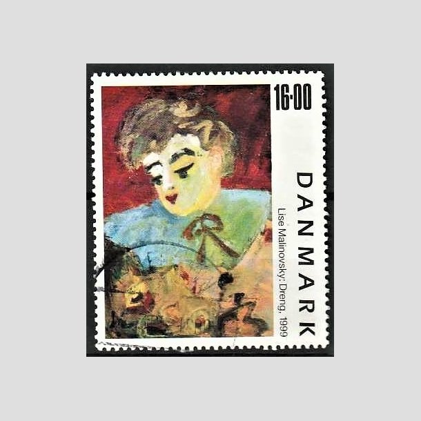 FRIMRKER DANMARK | 1999 - AFA 1219 - Frimrkekunst 2. - 16,00 Kr. "Dreng" - Pnt Stemplet