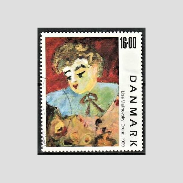 FRIMRKER DANMARK | 1999 - AFA 1219 - Frimrkekunst 2. - 16,00 Kr. "Dreng" - Pnt Stemplet