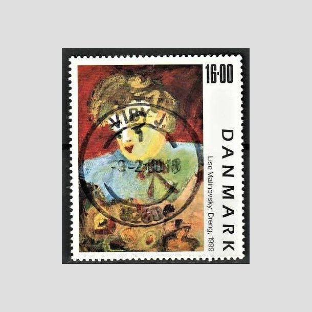 FRIMRKER DANMARK | 1999 - AFA 1219 - Frimrkekunst 2. - 16,00 Kr. "Dreng" - Pnt Stemplet