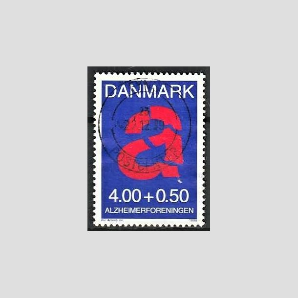 FRIMRKER DANMARK | 1999 - AFA 1220 - Alzheimerforeningen - 4,00 + 0,50 Kr. rd/bl - Pnt Stemplet