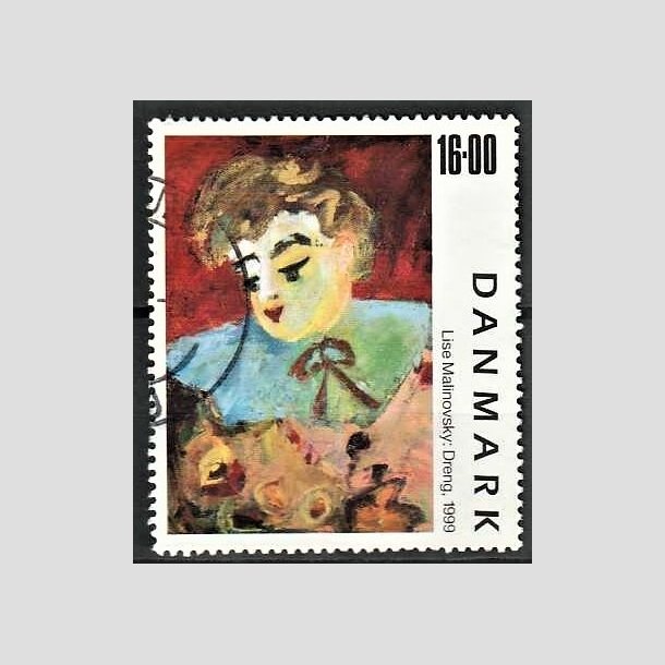 FRIMRKER DANMARK | 1999 - AFA 1219 - Frimrkekunst 2. - 16,00 Kr. "Dreng" - Pnt Stemplet