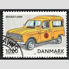 FRIMRKER DANMARK | 2002 - AFA 1323 - Postkretjer - 10,00 Kr. Reanualt 4 - Pnt Stemplet