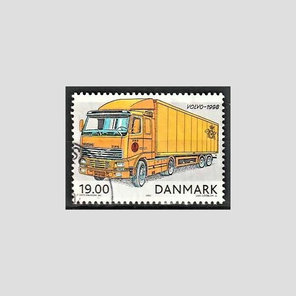 FRIMRKER DANMARK | 2002 - AFA 1324 - Postkretjer - 19,00 Kr. Volvo FH12 - Pnt Stemplet