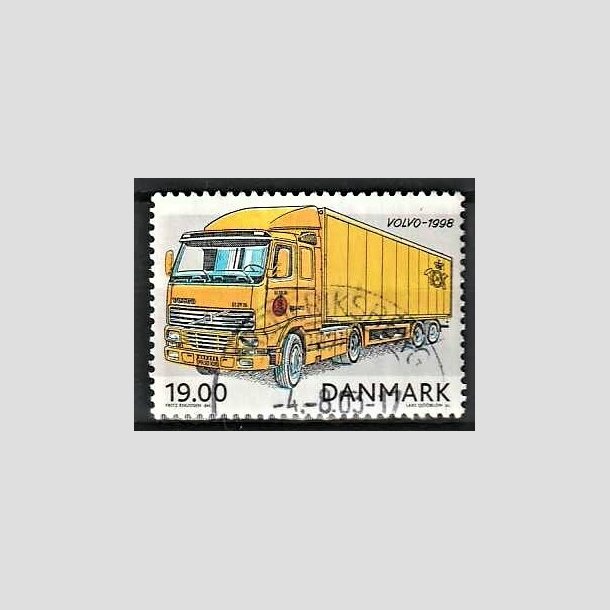 FRIMRKER DANMARK | 2002 - AFA 1324 - Postkretjer - 19,00 Kr. Volvo FH12 - Pnt Stemplet