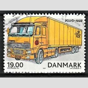 FRIMRKER DANMARK | 2002 - AFA 1324 - Postkretjer - 19,00 Kr. Volvo FH12 - Stemplet