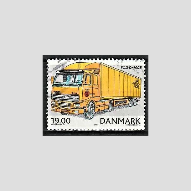 FRIMRKER DANMARK | 2002 - AFA 1324 - Postkretjer - 19,00 Kr. Volvo FH12 - Stemplet