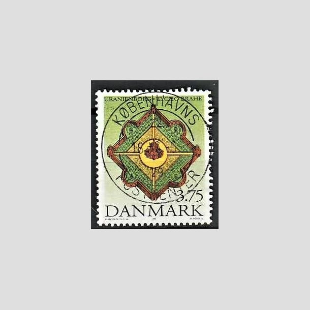 FRIMRKER DANMARK | 1995 - AFA 1101 - Tycho Brahe - 3,75 Kr. flerfarvet - Pragt Stemplet